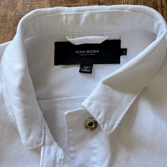 Vero Moda White Jean jacket - Picture 3 of 4